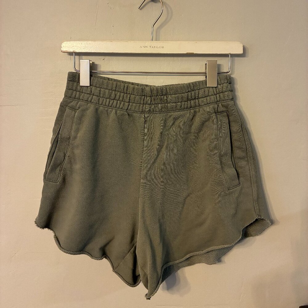 Aerie Olive Green High Waisted Shorts